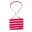 Trendy BAG - zip taška - červená / bílá