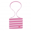 Trendy BAG - zip taška - růžová / bílá