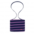 Trendy BAG - zip taška - tmavě modrá / fialová