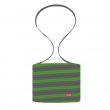 Trendy BAG - zip taška - tmavě šedá / zelená