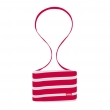 MiniBAG - zip taška - červená / bílá