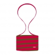 MiniBAG - zip taška - červená / khaki