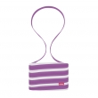 MiniBAG - zip taška - fialová / bílá